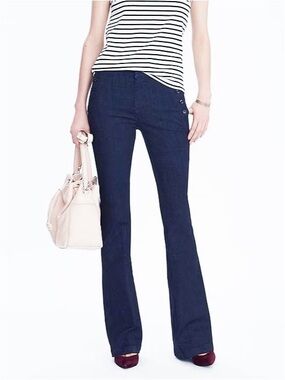 Banana Republic Sailor Flare Jeans Medium Wash Size 28P